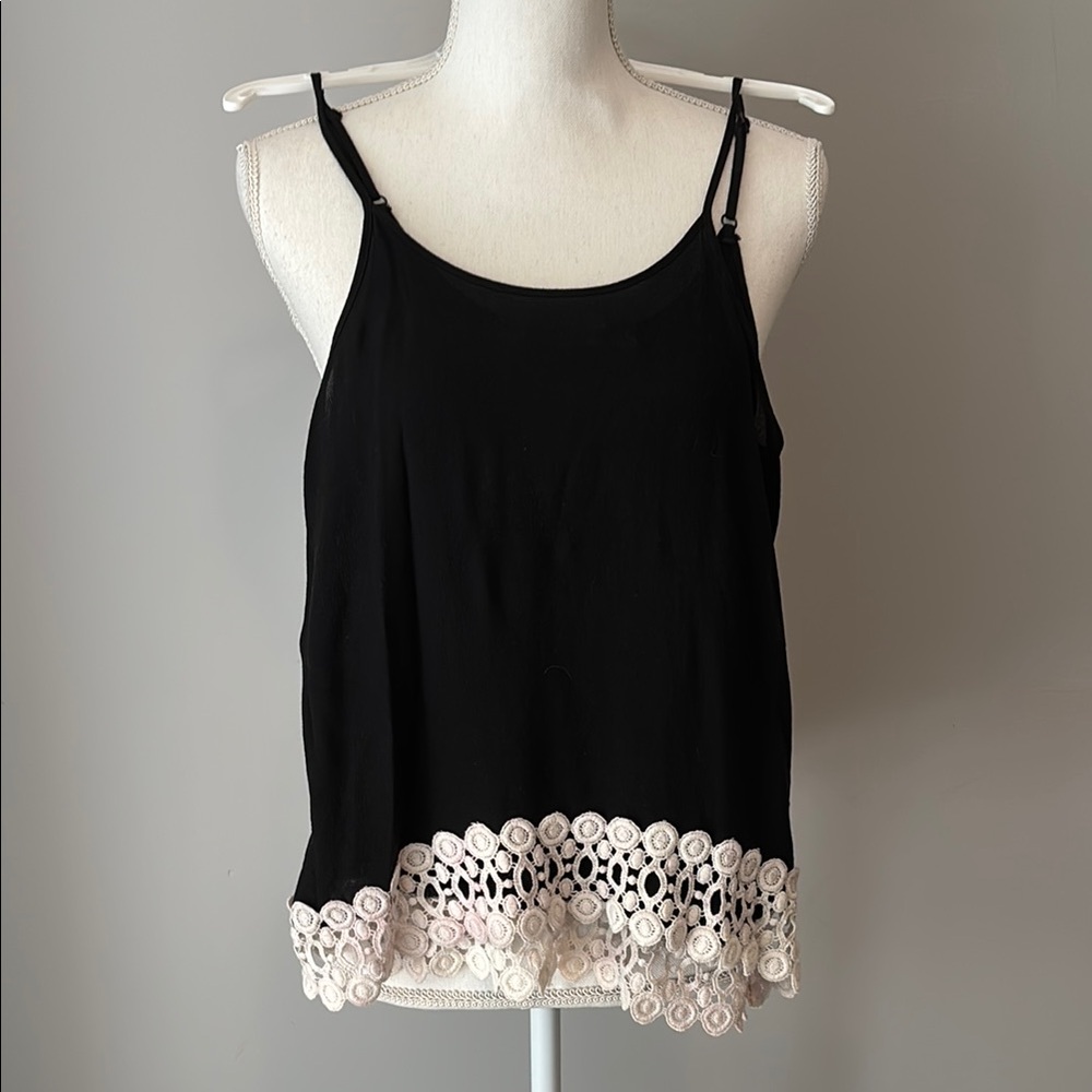 Liberty Love Black Embellished Crop Camisole